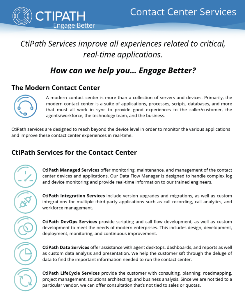 CtiPath Contact Center Services