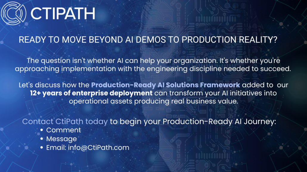 Production-Ready AI Solution Framework - Call to Action
